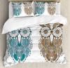 Dream Catcher Grey Feather Retro Art 3Pcs Bedding Set For Bedroom Double Bed Home Textile Duvet Cover Quilt Cover Pillowcase