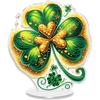 St Patricks Day DIY 2D Flat Acrylic Gem Painting Ornament Special-Shaped Crystal Art Craft Decoration for Adults Gift Home Decor