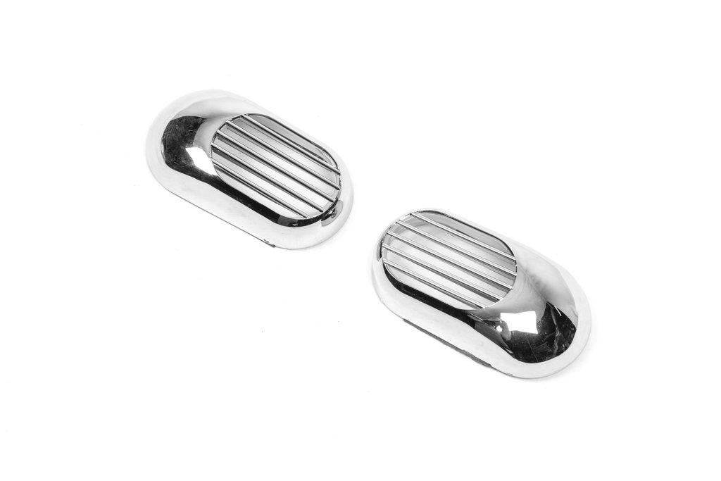 Решетка на повторитель Овал (2 шт, ABS) для Chery Tiggo 3