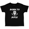 Детская футболка на заказ Born to Rock с гитарой Хлопок Одежда для мальчика и девочки