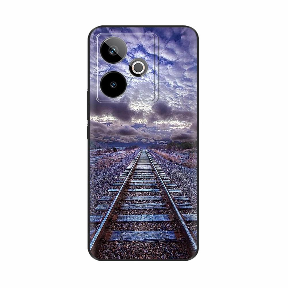 Чехол для Realme GT 7/GT 7T/GT7 PRO с рисунком Бабочка и Цветок, Противоударная Защита, Чехол-Бампер из ТПУ для Realme GT 7 7T Pro, Fundas