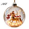 Acrylic Xmas Balls for Party Lighted Zodiac Christmas Ornament, Glowing Sign Ball with Warm LED, Ornaments Wall 3D Clear Hanging Pendant Tree Mantel,