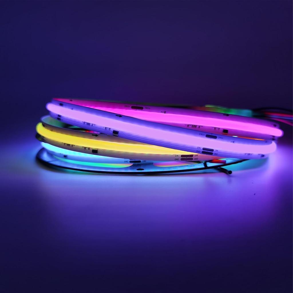 5M WS2811 RGBIC COB адресуемые светодиодные ленты, 160 или 576 светодиодов, DC12V/5V, Dream Color гибкая подсветка телевизора для украшения комнаты на вечеринку