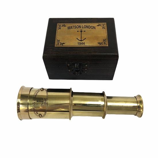 Телескоп Tubby 6" из латуни или бронзы в деревянном ящике