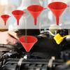 1 Set Automotive Funnels Wide Mouth Fuel Funnels Plastic Long Neck Oil Funnels Flexible Right Angle Funnels with Detachable Spout Filter
