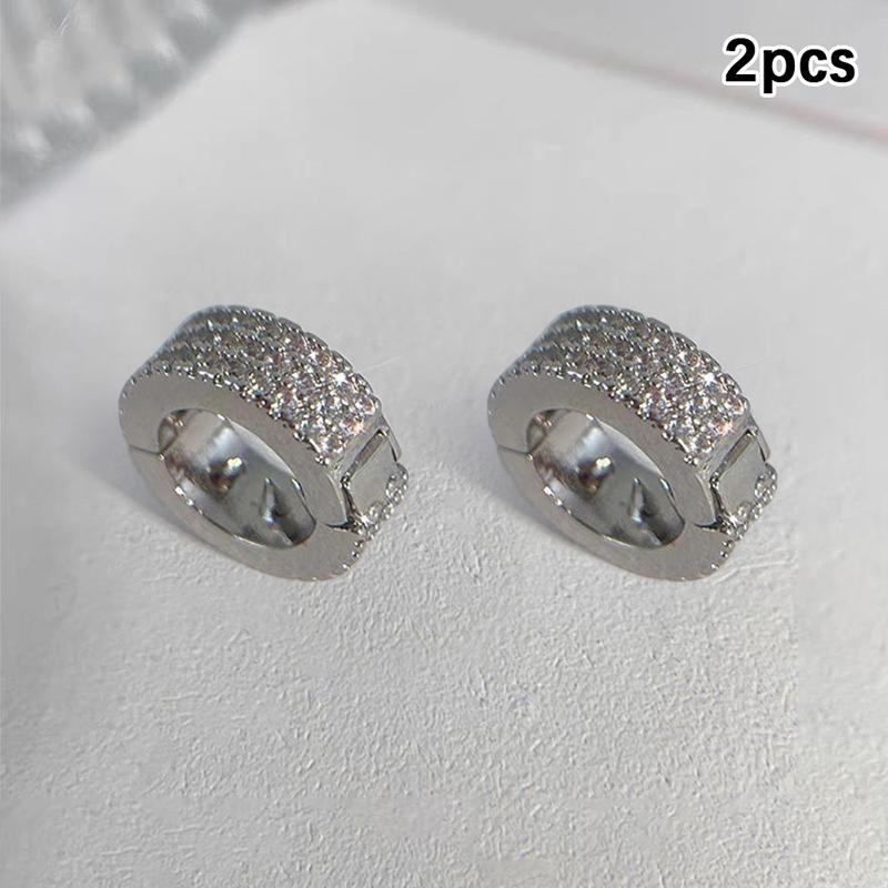 Круглая плетеная пряжка для волос с бриллиантами и серебряным блеском, персонализированная хип-хоп-сладкая крутая грязная плетеная заколка для волос