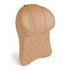 Luxury Car Neck Pillow Set Leather Embroidered Waist Backrest Lumbar Support Cushion Auto Seat Travel Headrest Pillow For