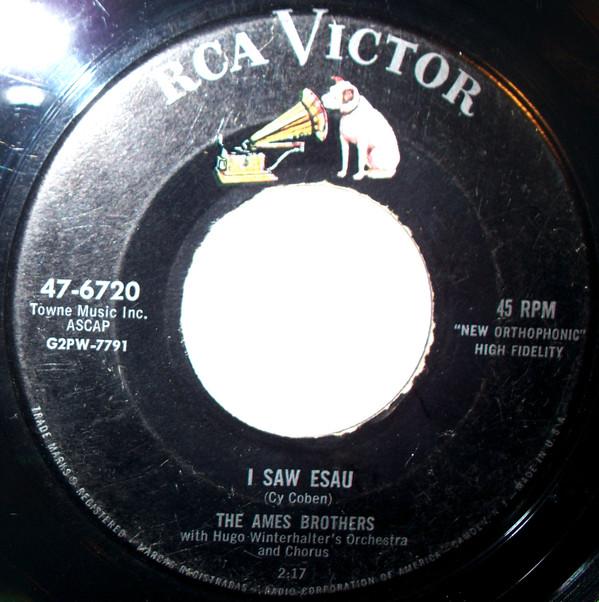 7inch Record AMES BROTHERS, HUGO WINTERHALTER'S - The Game Of Love 476720 RCA Victor 1956 US Pop Used