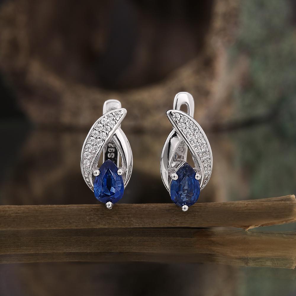 Великолепный натуральный комплект из кольца, серег и ожерелья с кианитом грушевидной формы из стерлингового серебра 925 пробы с настоящим драгоценным камнем, изысканные ювелирные украшения для женского банкета, подарок