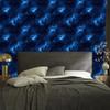 Watercolor wallpaper galaxy navy blue, mountain navy blue 50x1000
