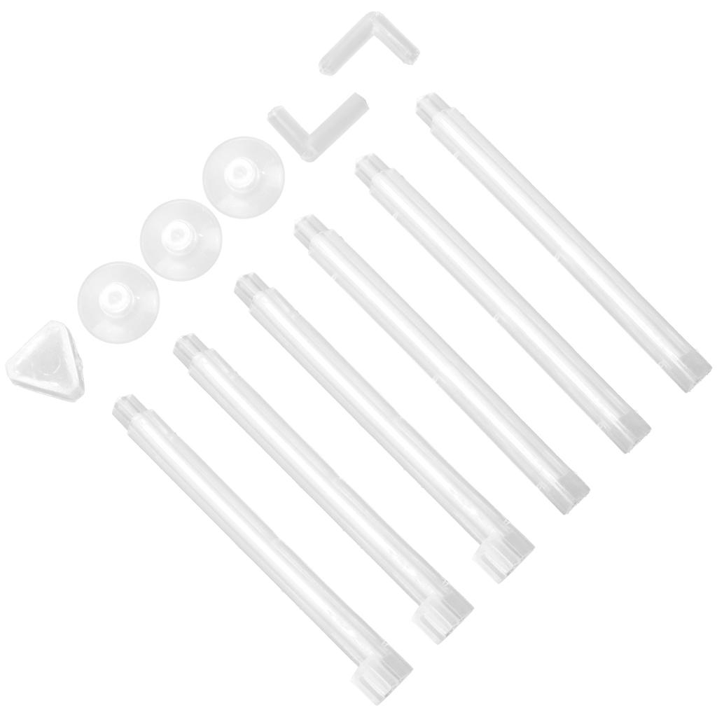 Aquarium Air Bar Plastic Transparent Fish Tank Bubble Release Tube with Three Suction Cups