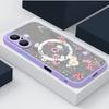 Магнитный Цветной Цветочный Чехол Для iPhone 16 15 Pro Max 14 13 12 Pro 11 Для Magsafe Беспроводной Зарядки Мягкий Край Акриловая Крышка для Телефона