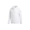 Mesh Panel Windbreaker Hooded Jacket Men Outerwear White FT2779