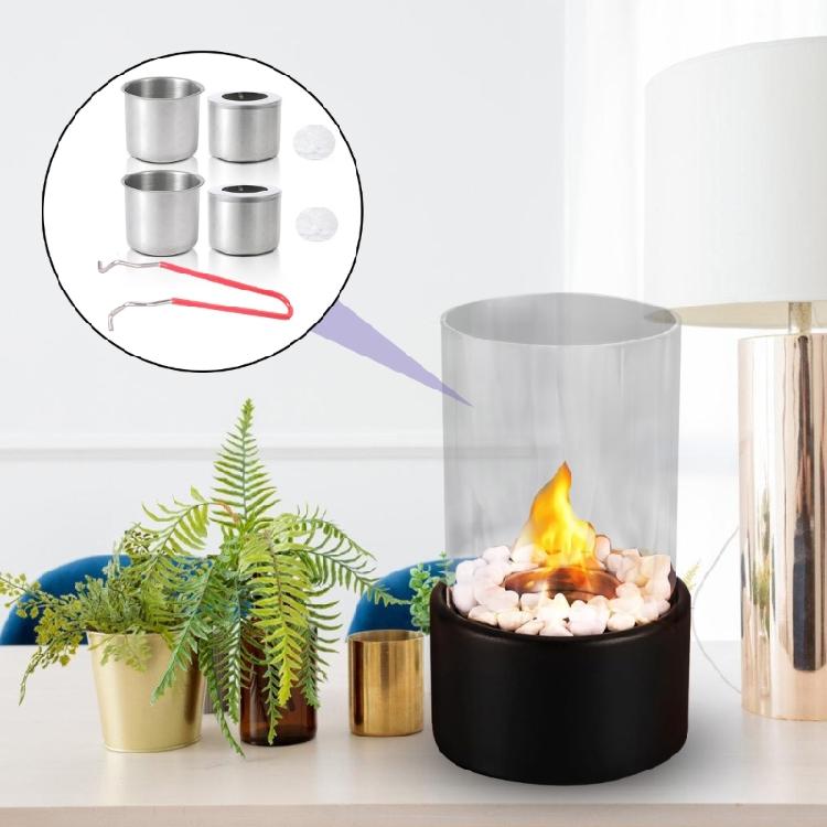 Outdoor Bioethanol Burners Pots Stainless Steel Ethanol Combustion Chamber Fuel Box Tabletop Fireplaces Accessories