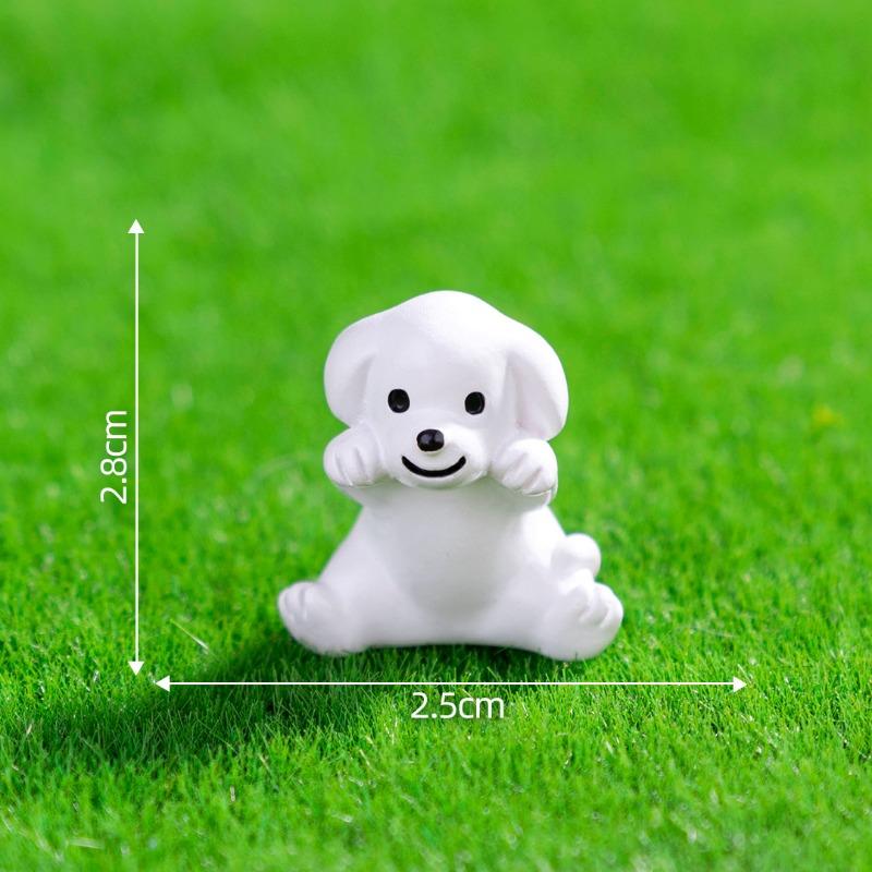 Микро-ландшафт Мультяшное Чтение Поливка Цветов, Куклы-Собачки Кукольный Домик Украшения Аксессуары Мини-Орнаменты