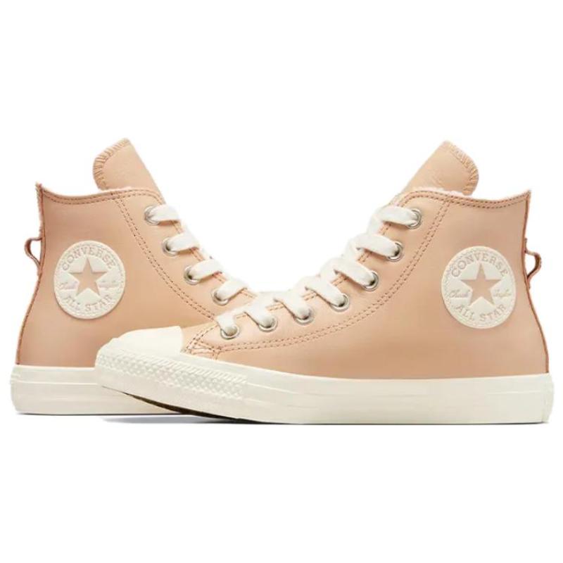 Converse Женские кожаные кеды Chuck Taylor All Star High 'Подкладка из искусственного меха   Epic Dune Egret' Женские