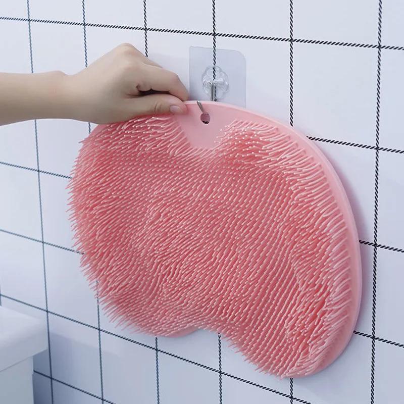 Household Personal Care Suction Bathroom Supplies Exfoliating Glove Garden Back Scrubbing Products Shower Brush Mat Cup Massage