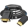 Совместимый с Vga-HDMI адаптерный кабель с линейным разъемом преобразователя аудио 1080p для ноутбука