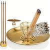 6 In 1 Metal Incense Burner Brass Incense Holder Palo Santo Holder Sage Holder Incense Tray Ash Catcher Home Decor