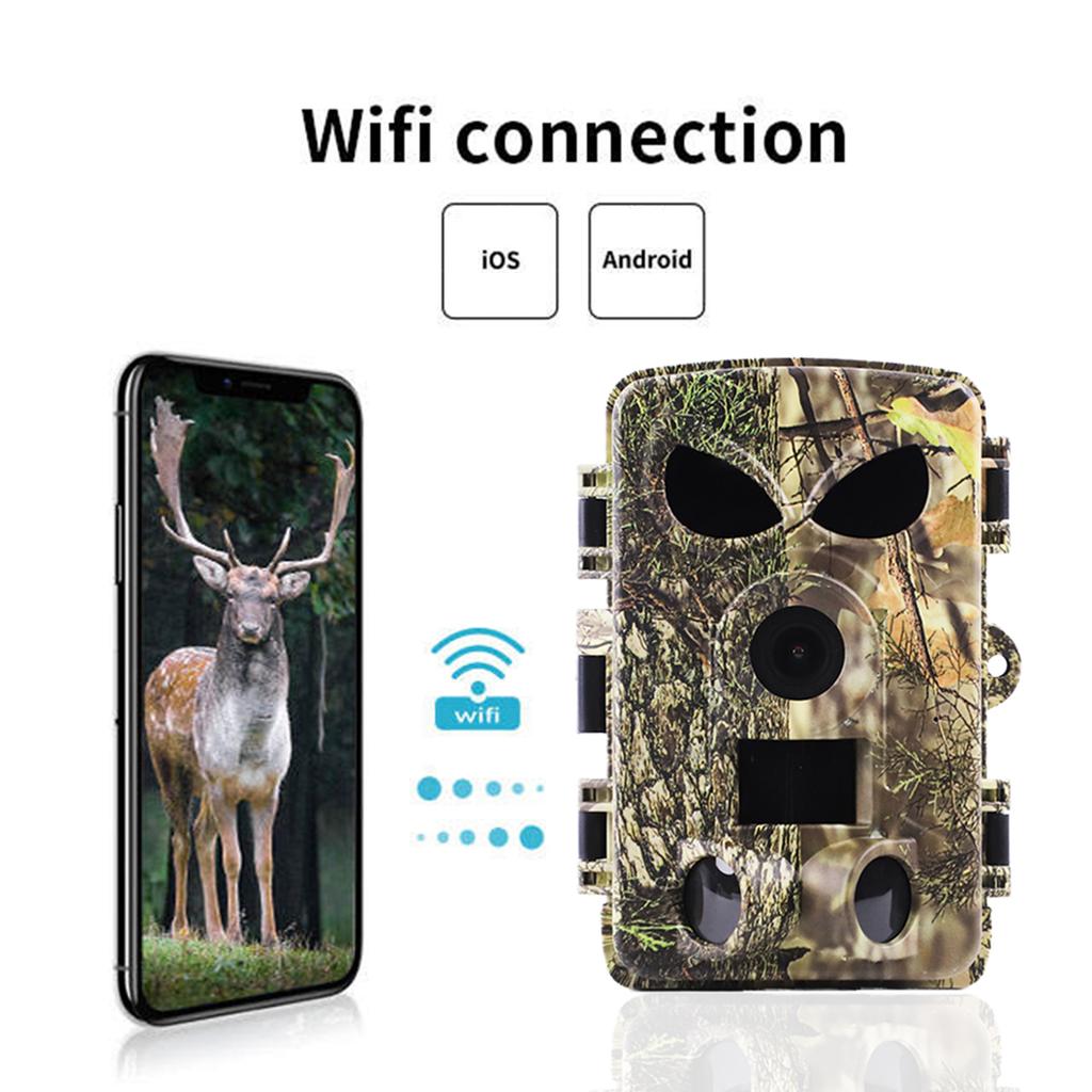 Trail Camera 8K Wildlife Camera with BT GPS WiFi  APP Night Vision  Camera Waterproof  60MP Photos