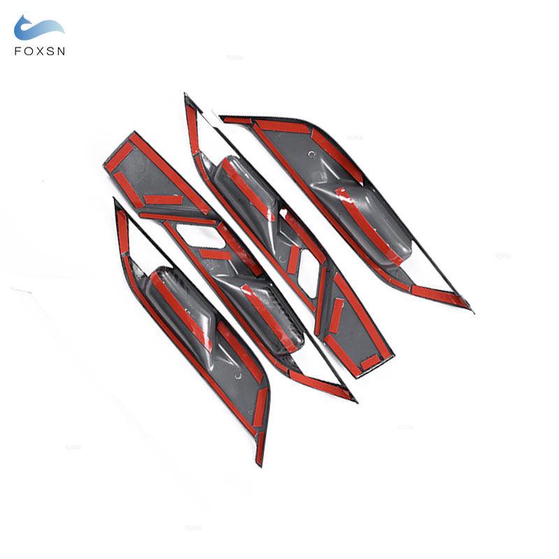 Для BMW X1 F48 X2 F47 2016 2017 2018 4 шт. Стайлинг автомобиля внутренняя дверная панель чаша крышка отделка наклейка