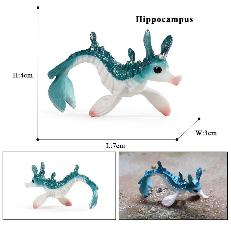 Oenux Морская звезда Океана Морской анемон Коралл Медуза Кальмар Креветка Краб Акула Животные Модель Фигурки ПВХ Миниатюра Детская Игрушка Подарок