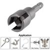 High-carbon Steel Shutter Drill Bit Hexagonal Wing Nuts Driver Bit Durable Shutter Bolts