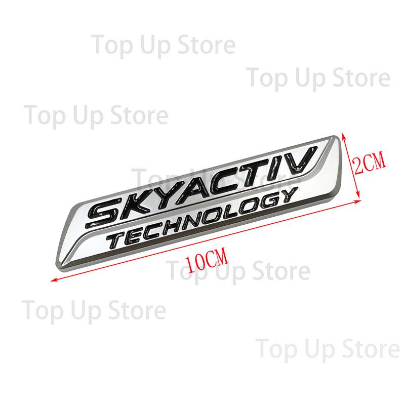 For MAZDA Atenza CX-7 CX-3 CX3 CX-5 CX5 NEW 3D Metal SKYACTIV TECHNOLOGY Logo Car Rear Trunk Emblem Badge Sider Fender Sticker MG1
