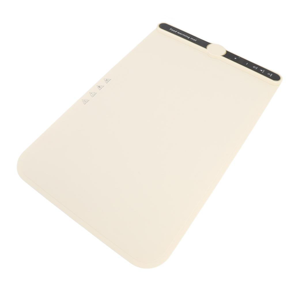 Подогреваемый коврик для еды 330 Вт, нагрев всей поверхности за 8 секунд, 9 настроек температуры, время 6 часов, блокировка от детей, селфи