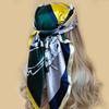 Новый 90*90 см Ретро Женский Шелковый Шарф Бандана Модный Бохо Узор Квадратный Хиджаб Женский Повязка на Голову Платок Шарф