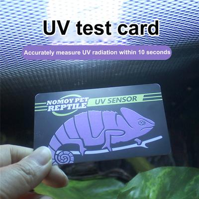 10 секунд обнаружения ползающего питомца Uvb Uv тестовая карта Uv обнаружение жизни тестовая карта