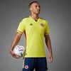 adidas Сплошной цвет с логотипом и коротким рукавом, футбольная майка для игрока, мужская спортивная майка, желтый HB9172
