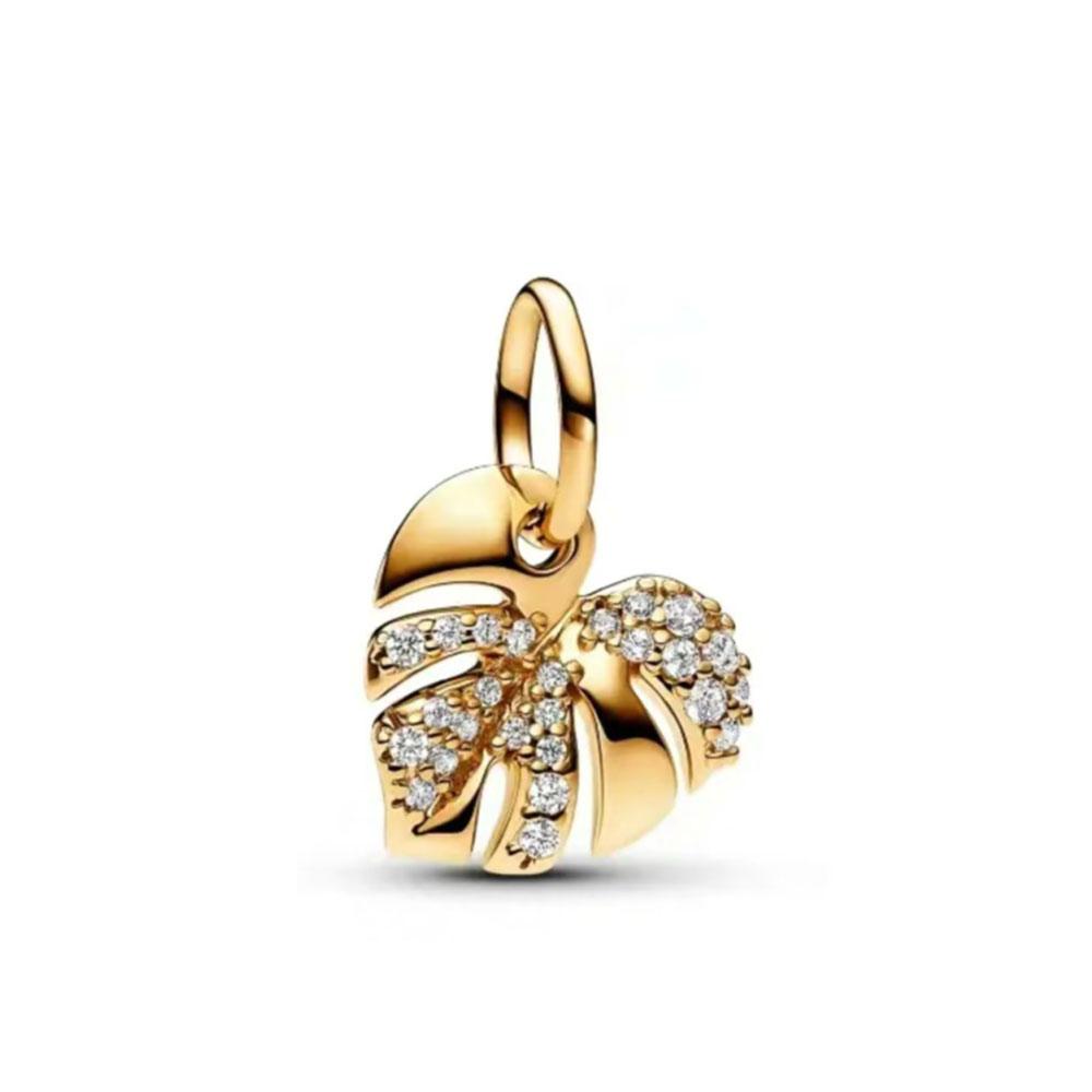 Медь, Лапа собаки, Крест, Форма сердца, Подвеска-бусина с бантом, Подходит для европейского оригинального браслета «Сделай сам», Изысканные украшения