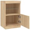 Sideboard with LED Lights Sonoma Oak 41 x 37 x 67 cm