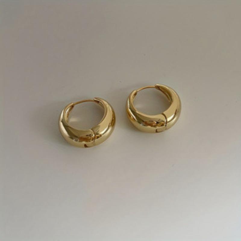 Новые темпераментные глянцевые металлические серьги U-образной формы геометрические овальные серьги, ретро, женские серьги аксессуары