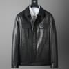 Men's Leather Coats, Genuine Leather Jackets, Fashionable and High-end New Goatskin Autumn and Winter Tops for Young and Middle-aged People