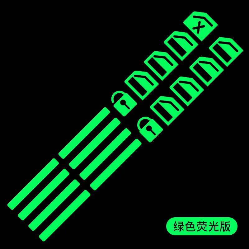 Наклейка на автомобиль Кнопка окна автомобиля Светящаяся наклейка Переключатель подъемника Ночные флуоресцентные наклейки Наклейки для салона автомобиля Автомобильные аксессуары