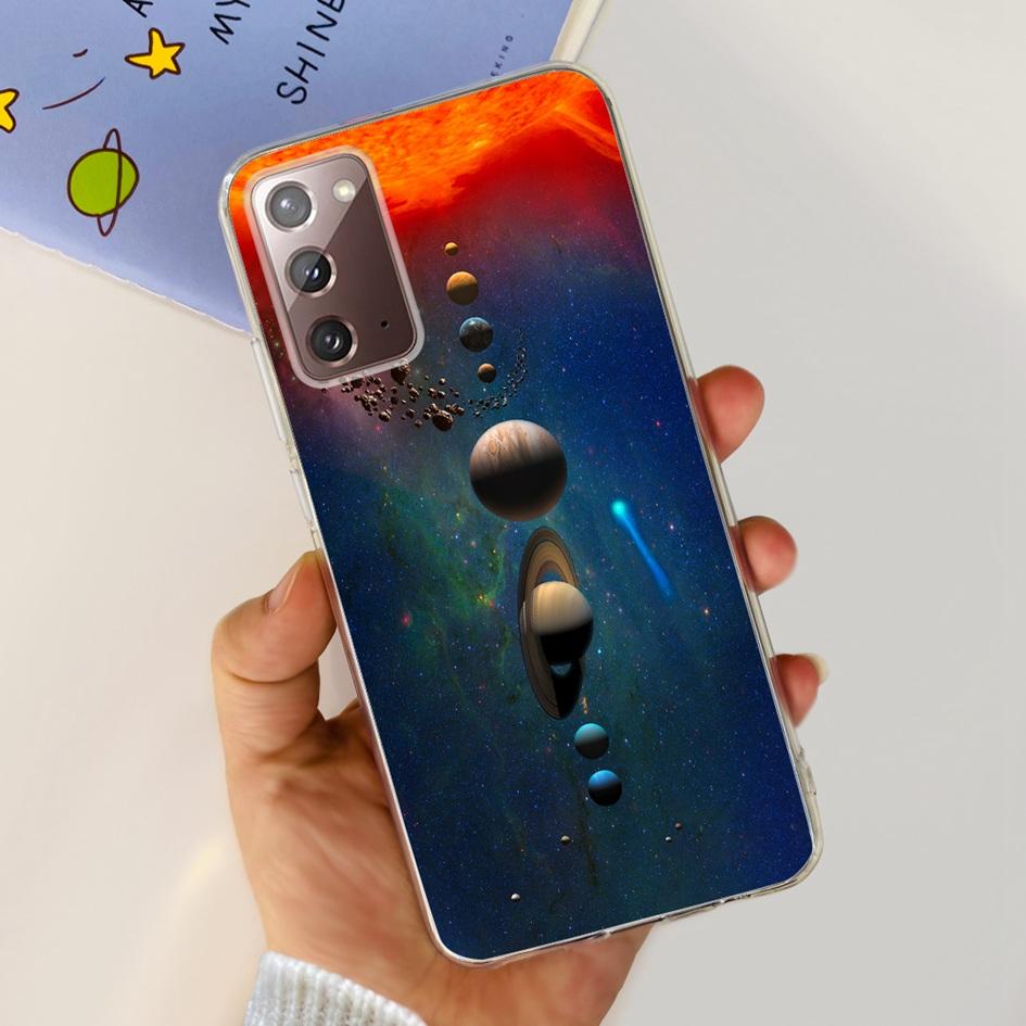 Чехол для Samsung Note 20 5G SM-N981B Популярный Цветок Тонкий Мягкий Силиконовый Чехол для Телефона для Samsung Galaxy Note20 Ultra 5G Funda Capa