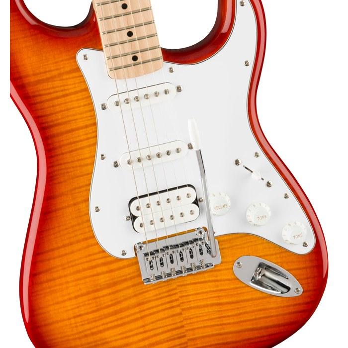 Электрогитара Squier by Fender серии Affinity Stratocaster FMT HSS, кленовый гриф, Sienna Sunburst, с мягким чехлом