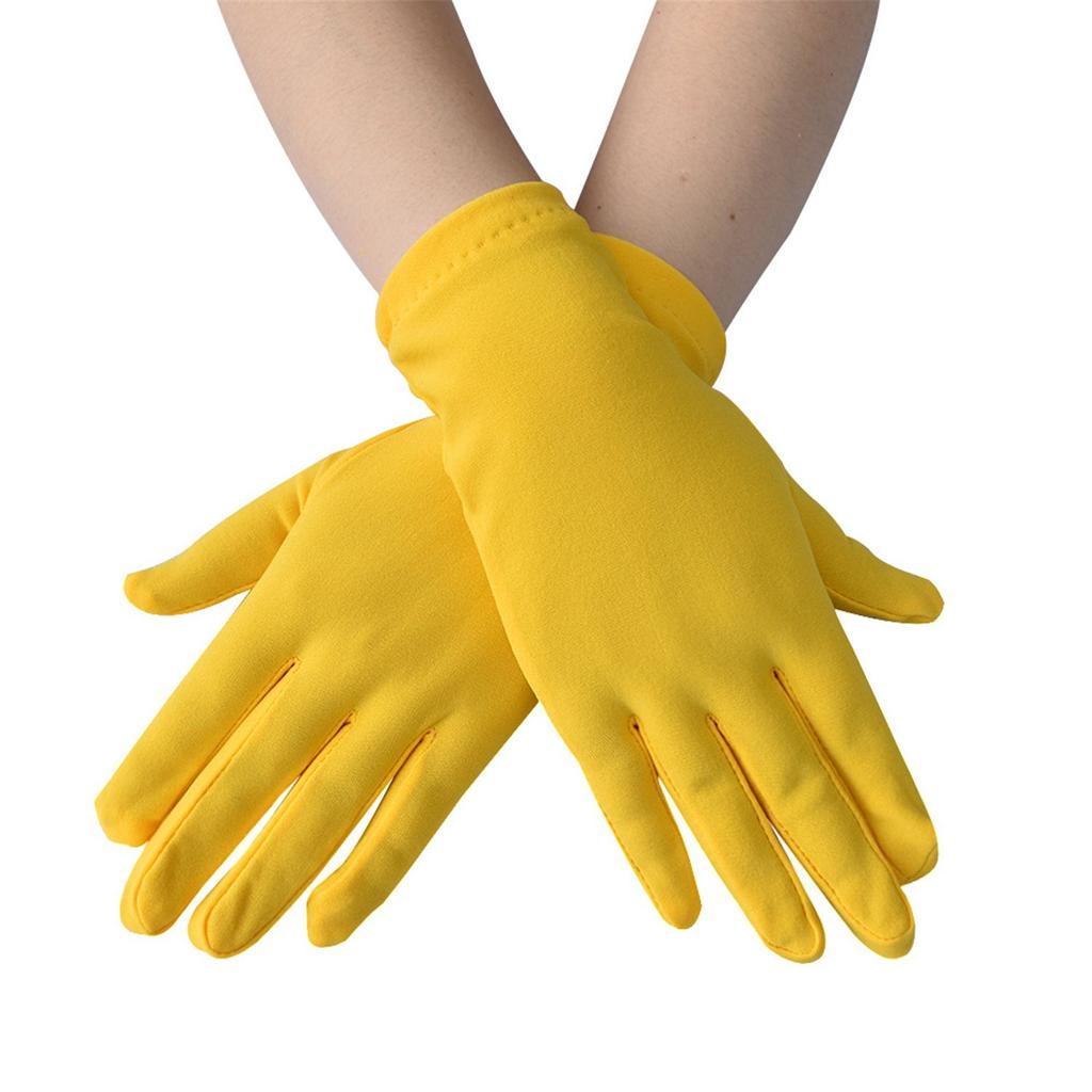 Women Milk Silk Sunscreen Serving Waiters Mittens Household Gloves Driving Gloves Work Gloves