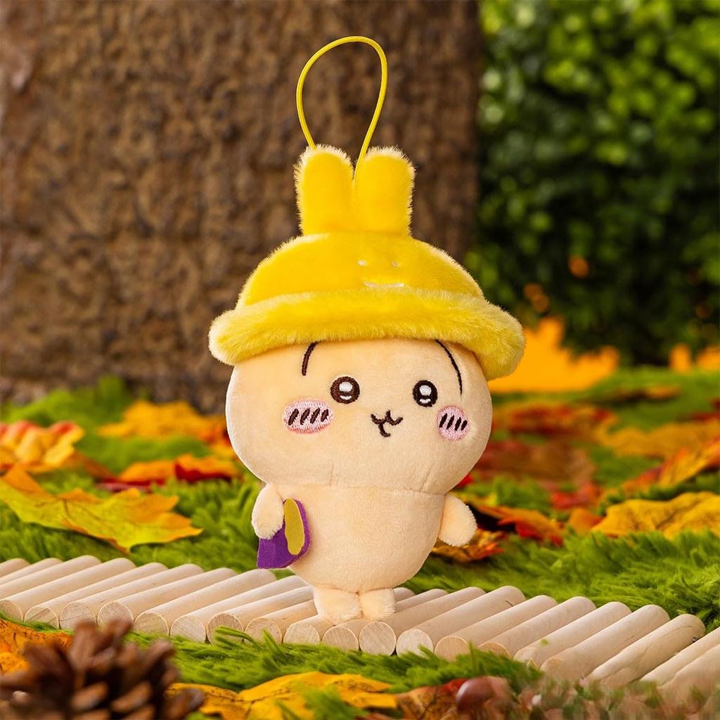 [Official] Chii'Kawa Autumn Mascot Plush Toy, Cute Goods, Collectible, Interior Accessory, Approx. 13cm (Rabbit (Fukashimo))