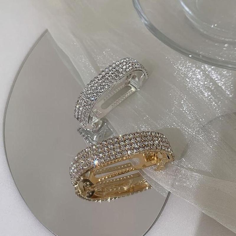 Изысканные заколки для волос со стразами для женщин, модные аксессуары для волос, заколки для волос для хвостика со стразами, головной убор, заколки для волос