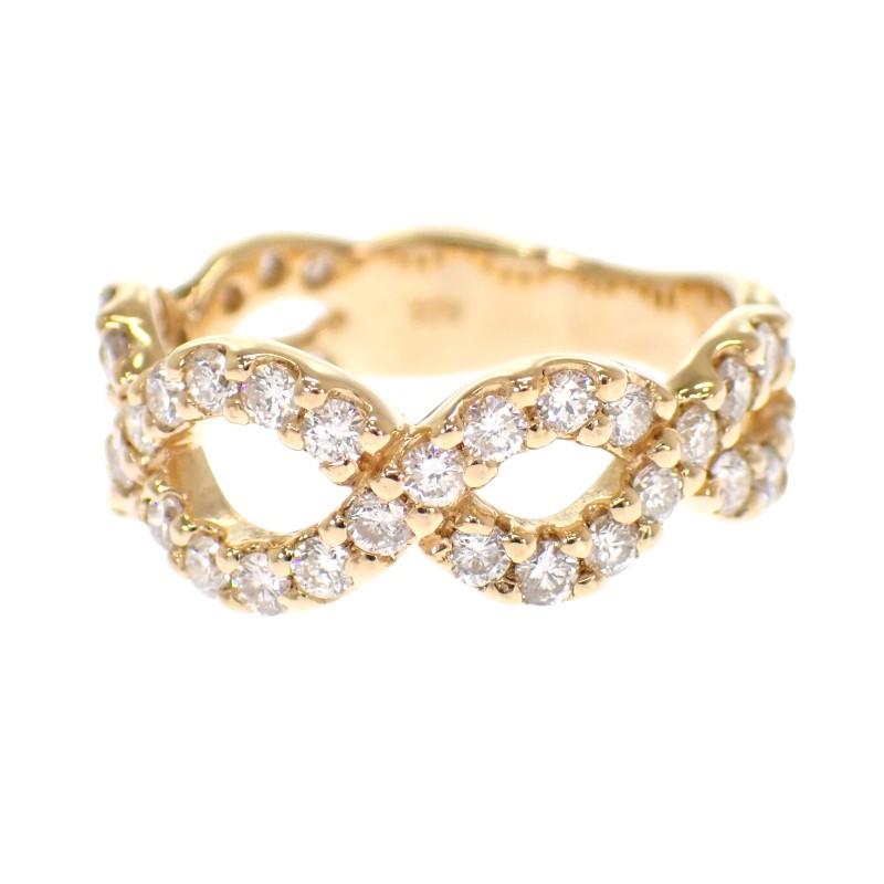 Без бренда #11.5(Размер Японии) кольцо K18 из желтого золота для женщин
