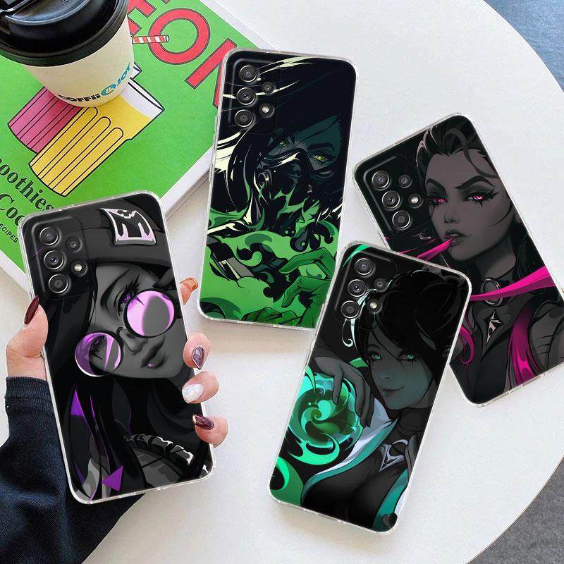 Горячая игра Неон Valorant Killjoy Чехол для телефона для Samsung Galaxy A56 A57 A37 A55 A54 A36 A35 A26 A25 A16 A17 A07 A52 A34 A21s