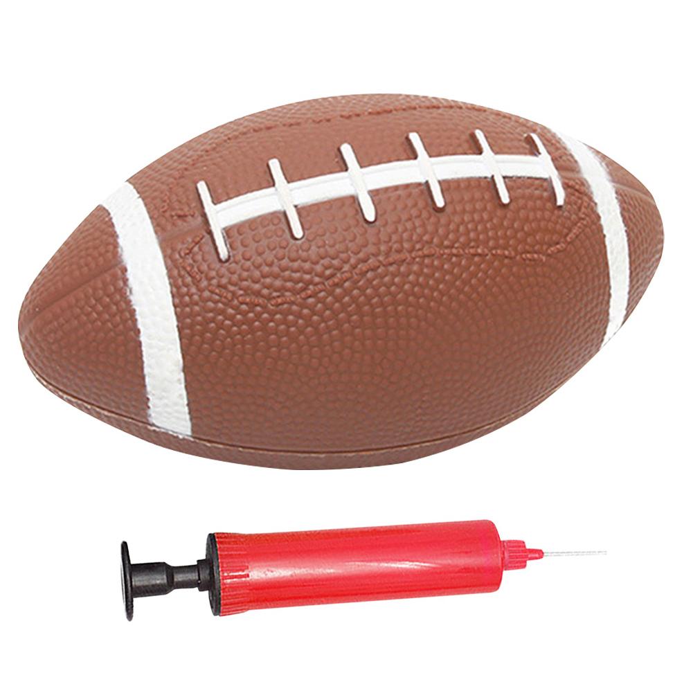 Teenagers Rugby Ball American Football Inflatable Child Toys Footballs with Inflator Small Rugby Ball for Children Teaching