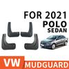 Брызговики для Volkswagen VW POLO Седан 2021 Крыло Брызговики Защита от брызг Брызговики Брызговики Автомобильные аксессуары