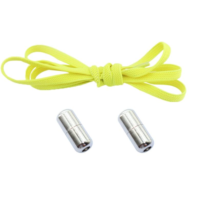 Шнурки без завязок с металлическим замком – плоские эластичные шнурки для кроссовок для взрослых, быстрозатягивающиеся шнурки для ленивых дней