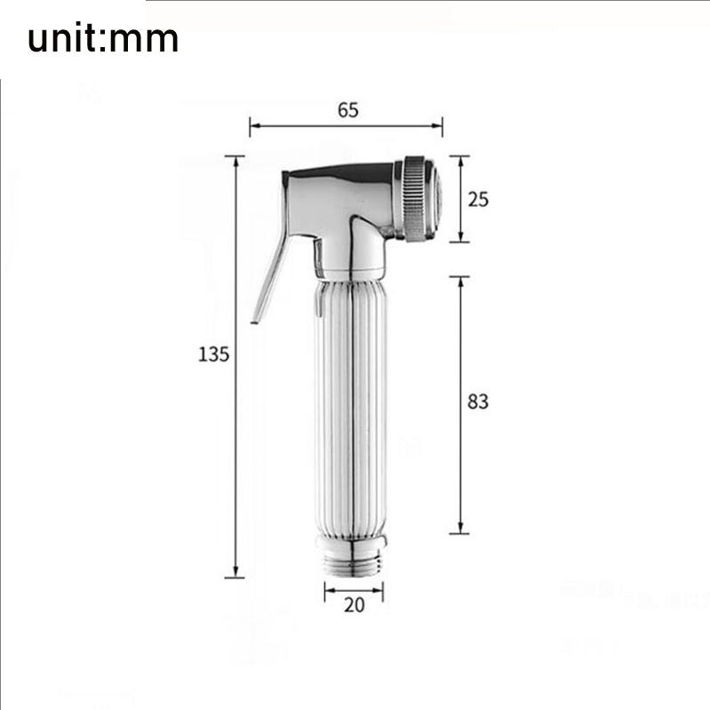 Хромированный Душевой Спрей-Биде для Ванной Комнаты Туалетный Ручной Спрей Золотая Латунь Набор Биде для Унитаза Душевой Спрей-Биде Самоочищающийся Душ Черный