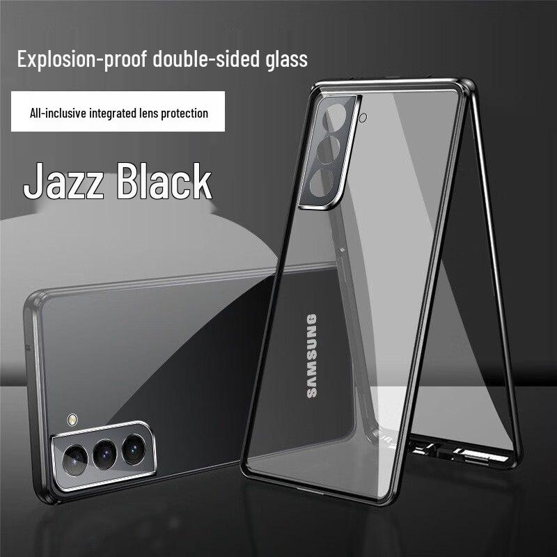 Wanmagi King Металлический Магнитный Двусторонний Чехол для Телефона Samsung S24u/S22U/S23fe Galaxy