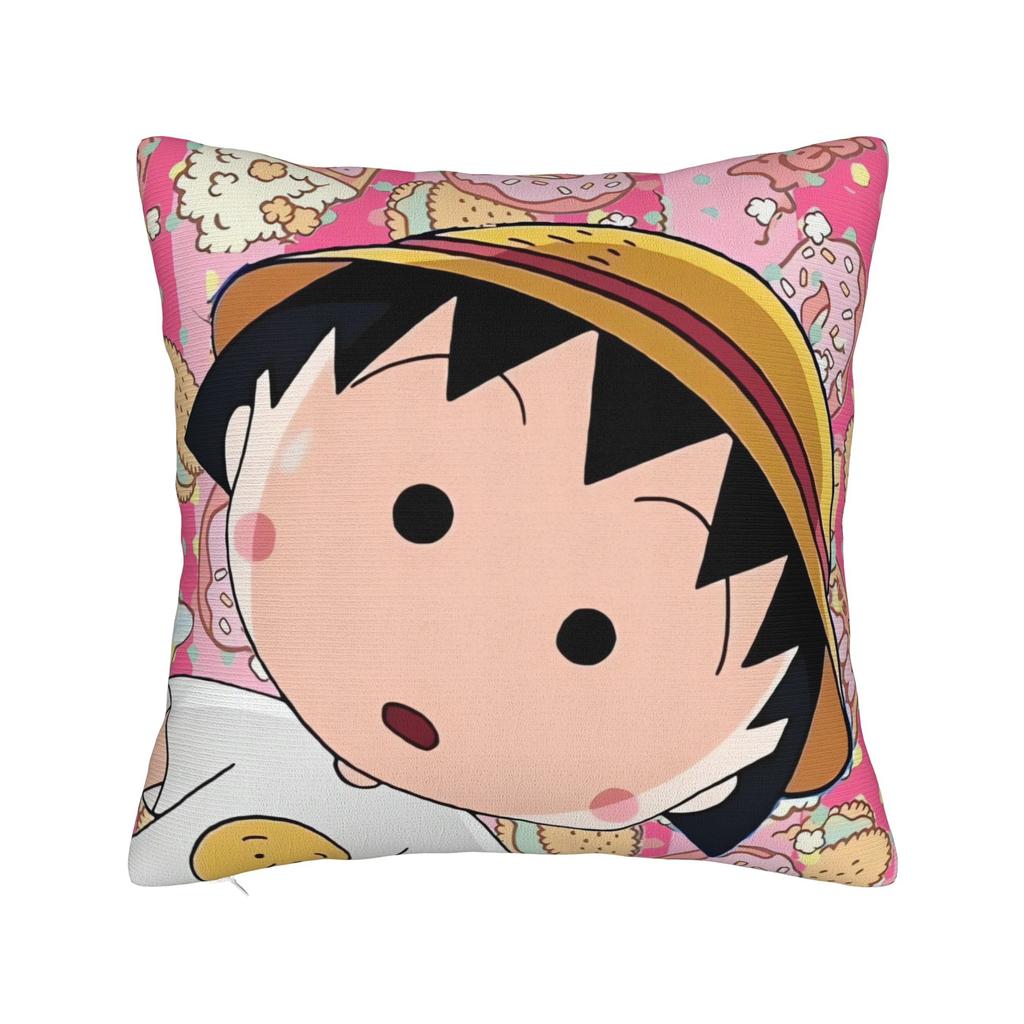 Pillow Case Chibi Marukochan Soft Pillow Cover For Living Room Chair Funny Pillowcases
